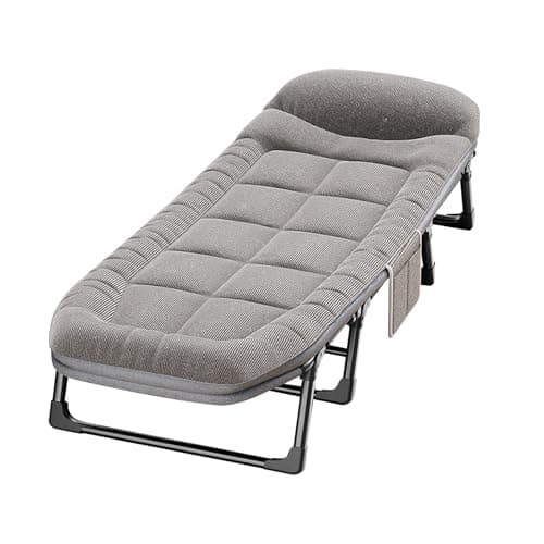 Folding Camping Bed for Adults, Portable Camp Beds with Thickened Mattress