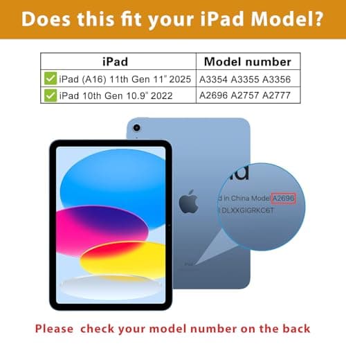 ProCase Leather Case for iPad A16 11th Gen 2025/10th Gen 2022 -Teal — view 2