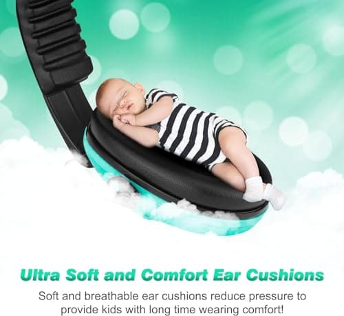 Kids Ear Defenders 2 Pack, Noise Cancelling Headphones for 3-16 Year — view 4