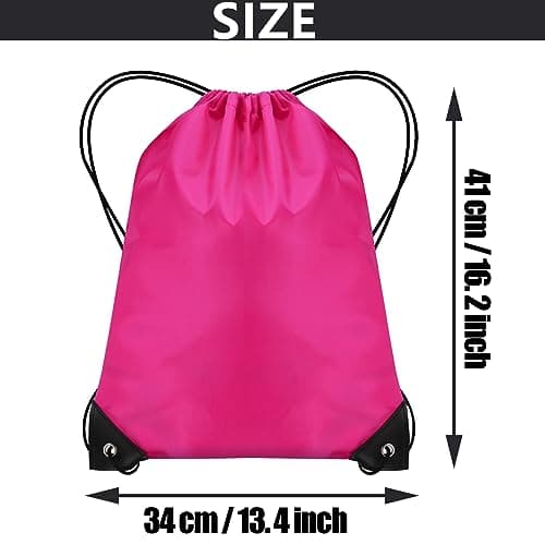 JFmall Drawstring Bags, Swim Bag PE bags for kids Waterproof Swimming Sports Back Pack Drawstring Gym Bag Suitable for School Beach Travel — view 2