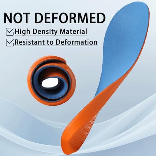 7STROBBS Insoles for Men, Comfort Gel Inner Soles, Cushion Shock Absorber Work Inserts,Non Slip Innersoles Replacement Insole for Walking Boots, Work Shoes, Hiking Boot, Trainers Black UK 8 — view 5