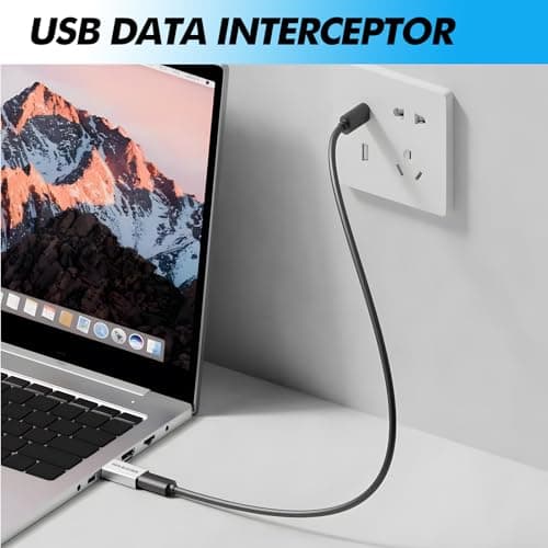 Xevtrak USB Data Blocker with Secure Charging, Usb A to A, Compact and Portable Data Blocking Adapter, Protection Against Data Theft for Safe Charging in Public Places, Silver 2PCS — view 5