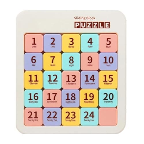 Slide Number Puzzle - Magnetic Number Brain Teaser Puzzles Games | Educational Brain Teasers Toys - for Boys Girls Kids Home Travel Camping School Birthday Festival