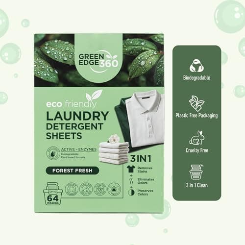 Green Edge 360 Laundry Detergent Sheets | Washing Strips | Up to 64 Loads — view 3