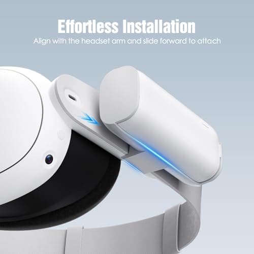 SUPERUS Battery Pack for Meta Quest 3/3S & Oculus Quest 2, 5000mAh, PD20W Fast Charging, Extra 2-3H Playtime, Compatible with Original & Elite Straps, Lightweight Portable Rechargeable VR Accessories — view 5