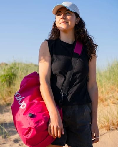 Dryrobe Travel Compression Bag - Compact - Waterproof - Large - 33L - Pink — view 3