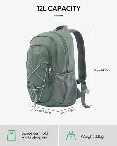 Waterfly Small Hiking Backpack 12L: Mini Lightweight Sport Rucksack — view 2