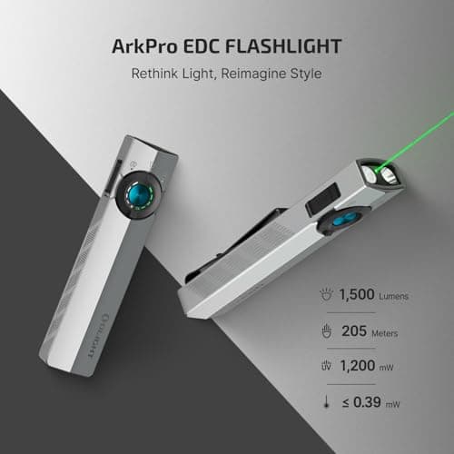 OLIGHT ArkPro Flat Unibody Torch with Multi-Light Sources, Silver Graphite — view 2