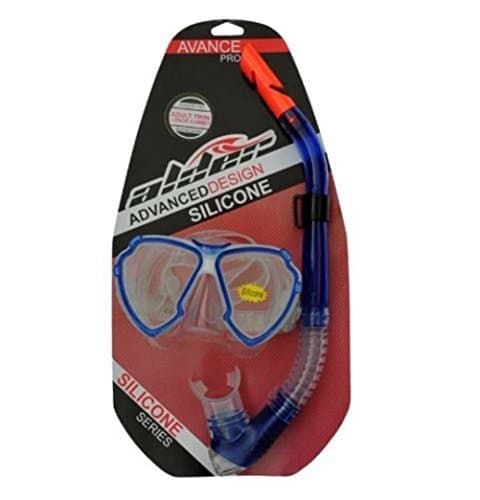 Alder Advanced Pro Adult Mask & Snorkel Set – Lightweight Travel Snorkeling Gear with Silicone Skirt Mask & Easy-Purge Snorkel, Tempered Glass, Wide Vision – Holiday Beach & Pool Essentials — view 2