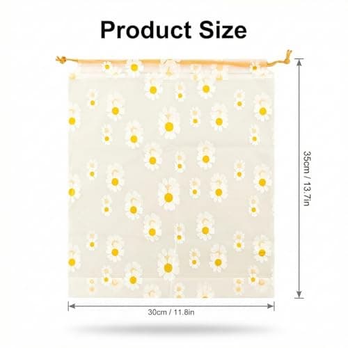 Hopzab 5 PCS Transparent Drawstring Storage Bags Waterproof and Dustproof Reusable Pouches Multifunctional Travel Plastic Bags for Cosmetic Clothes Underwear Shoes and Travel Accessories — view 2