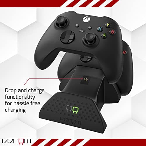 Venom Twin Charging Dock with 2 x Rechargeable Battery Packs - Black (Xbox Series X & S/Xbox One) — view 4