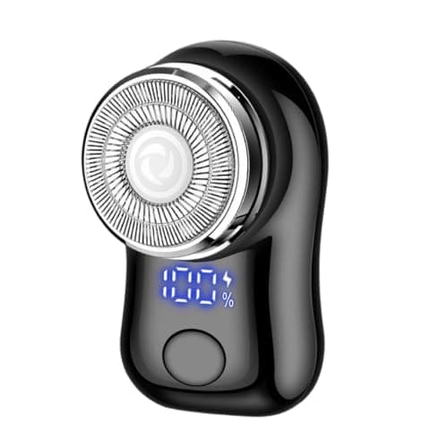Portable Electric Shaver, Mini Rotary Razor with LED Display