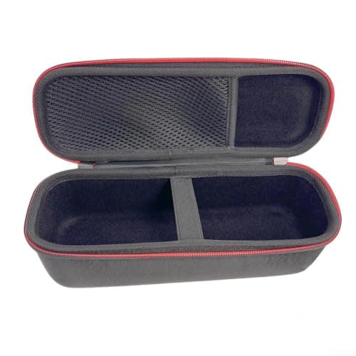 Portable Travel Speaker Case with Mesh Pocket Black