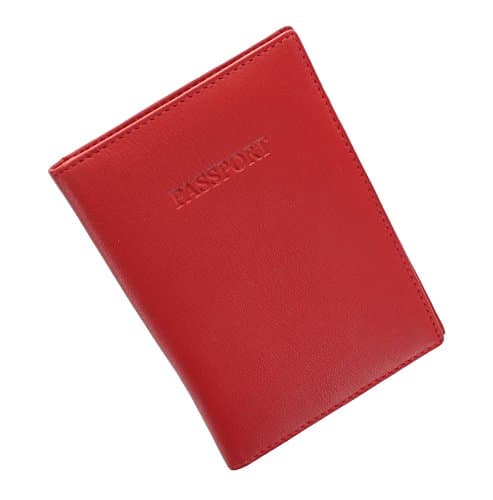 VISCONTI Polo Collection Leather Passport Holder RFID Blocking 2201 Red — view 4