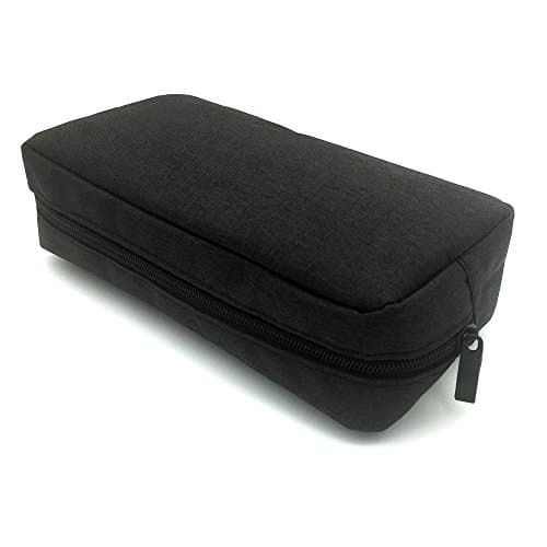 ERCENTURY Universal Electronics/Accessories Soft Carrying Case Bag, Durable & Light-Weight,Suitable for Out-Going, Business, Travel and Cosmetics Kit (Black-Big) — view 6