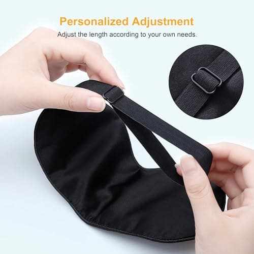 Gritin Silk Sleep Mask, Eye Mask for Sleeping, 100% Real Natural Silk — view 4
