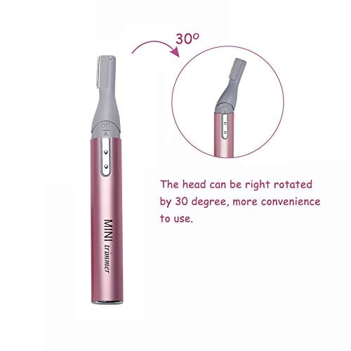 Tongtletech Rotatable Electric Lady Eyebrow Shaper Facial Precision Trimmer Shaver Portable Bikini Underarm Leg Body Hair Remover — view 4