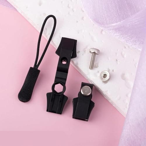 15 PCS Zip Repair Kit, 3 Sizes Zip Puller Replacement with 15 ZipPull Rope, Fix ZipPuller ZipSlider Replacement Zips Fix for Luggage, Backpacks, Jackets Zips Repair — view 6