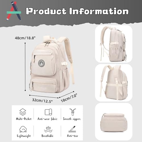 GRUOTEIS Boys Backpack for School, Kids School Bag for Boys, Multi-Pocket and Luggage Strap Compatible, 23L, S045-Blue — view 3