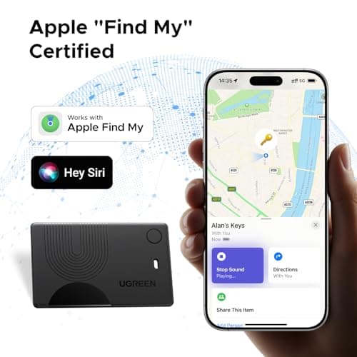 UGREEN FineTrack Slim Wallet Tracker for Apple Find My, 7-Year Battery — view 2