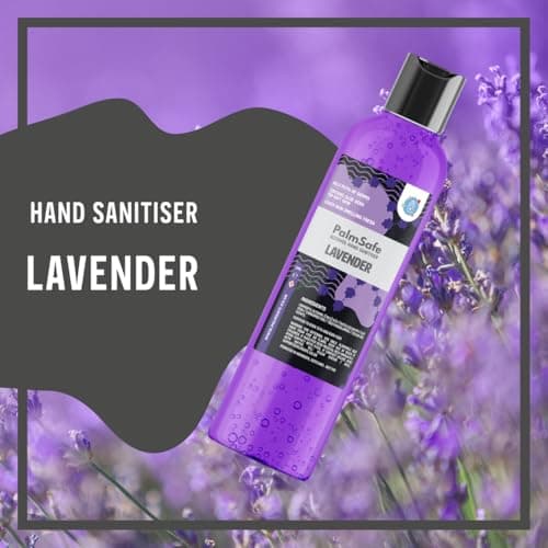 Palm Safe Lavender Alcohol Hand Sanitiser 250 ml Disc Top Bottle — view 2