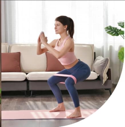 ODT Performance - Resistance bands exercise bands - Set of 5 - Mini-loop workout bands - 100% natural latex - for men women fitness yoga pilates physiotherapy rehabilitation arms legs chest home gym — view 6