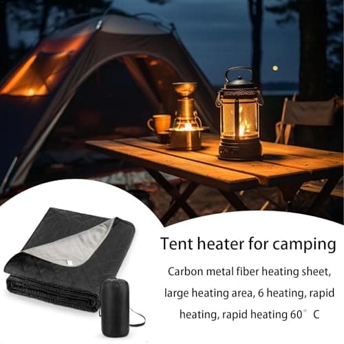 3 Gear Heated Sleeping Bag Liner | USB Power 6 Heated Zones for Camping, Car, Pet Mat, Yoga Mat — view 3