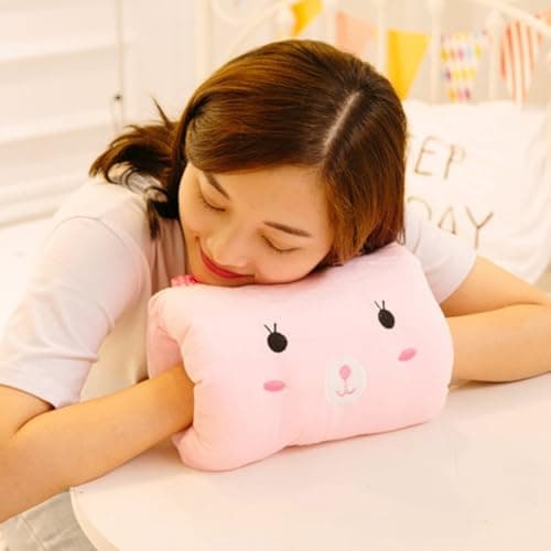 Wzxksoac Hand Warmer Hand Pillow Kids Winter Cartoon Plush Weak Class 1 Arm Pillow,Travel Necessities Desk Nap — view 3