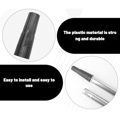 4 Pcs Screw Fit Extension Poles, Plastic Extension Pole Adapter, Universal Innovative Paint Roller Extensions Pole Adapter, Simple Screw-On Tool, Perfect for Detail Work and Hard-to-Reach Corners — view 3