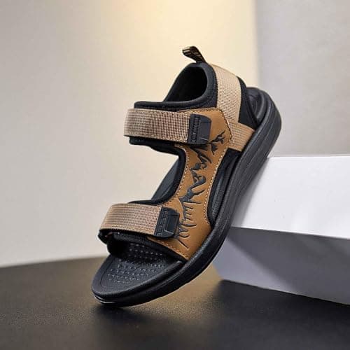 Sandals boys 25 den summer. Comfortable durable shoes for boys aged 5 to 13 years. Versatile, casual outdoor sandals for everyday use. Fixed design for the sandals boys Ciao, brown, 3.5 UK — view 5