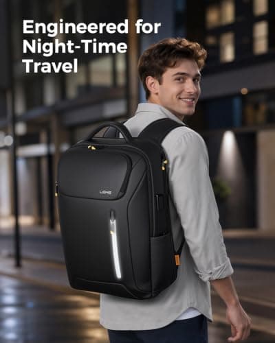 Lekespring Laptop Backpack for Men, 17.3 Inch 30L Business Rucksack — view 6