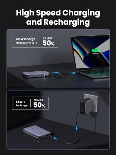 UGREEN Nexode 140W 25000mAh Power Bank 3-Port USB C Portable Charger — view 2