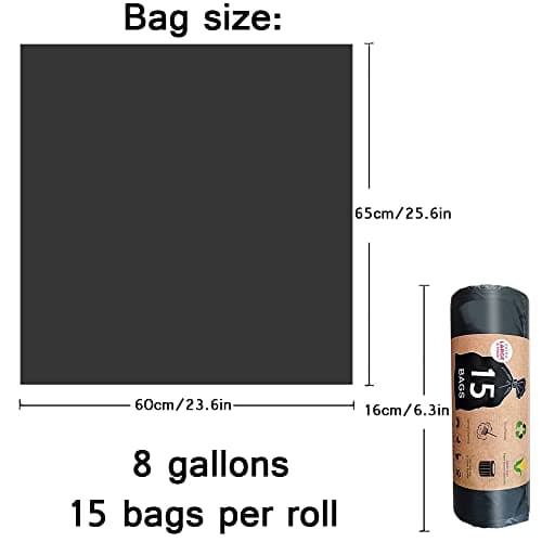 Portable Toilet Bags, 30 Count 30 L 8 Gallon Thickened Compostable Trash Bags, 5 Gal Bucket Liner, Liter Camping Toilet Bags for Car Travel Outdoors, Long Trips, Boating. Emergency Toilet Bag for Car — view 4