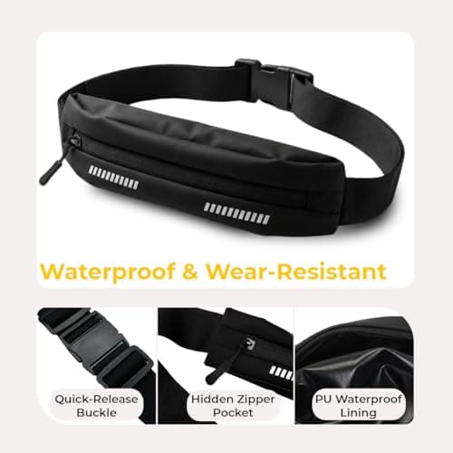 Equestrian RideSafe Waist Pack – Waterproof Zippered Riding Belt Bag for Horseback Riding – Secure Storage for Phone & Essentials – Unisex Fit – Fits Smartphones up to 7” — view 4