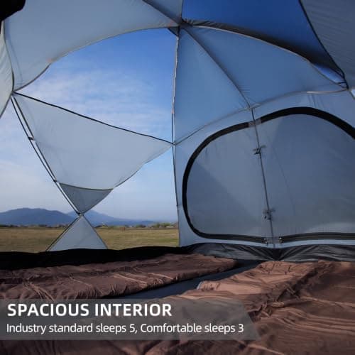 EchoSmile 4 Person Tents for Camping Waterproof Spacious Family Dome Tent — view 6