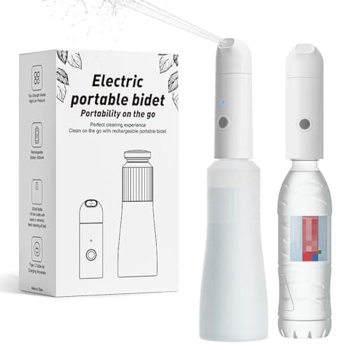 Portable Travel Bidet, Electric Bidet Sprayer 12.3oz/350mL, IPX7 Waterproof ＆ Rechargeable, Mini Bidet Toilet Water Spray for Personal Hygiene Cleaning, Postnatal Care, Perineal & Hemorrhoid Treatment