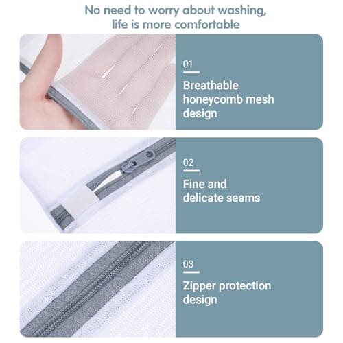 4Pcs Mesh Bra Laundry Bags for Protects Sensitive Laundry Mini Durable Lingerie Bags for Washing Delicates Machine for Underwear, Socks, Baby Clothes, Travel Organiser, Dirty Garment — view 3