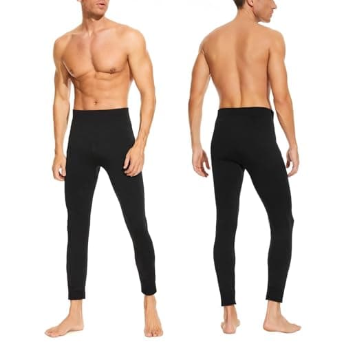 SIMIYA Thermal Underwear Mens Long Johns, Thermal Leggings Bottoms for Men, Fleece-Lined Base Layer Trousers for Daily Wear, Winter Outdoor — view 4
