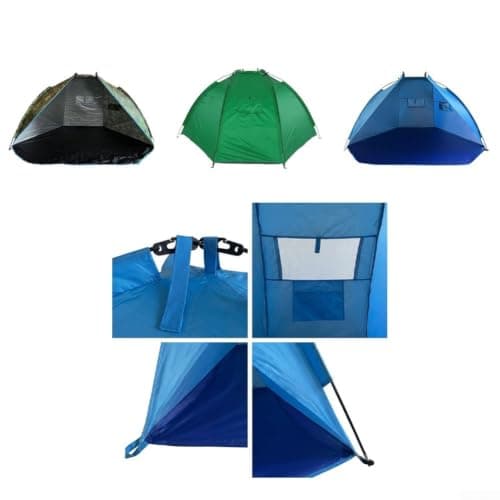 Waterproof Tent 2 Man Windproof Camping Dome with Easy Assemble Design for Backpacking Travel Garden - Oxford Fabric Sun Shelter 220x120x120cm(camouflage color 220 * 120 * 120cm) — view 3