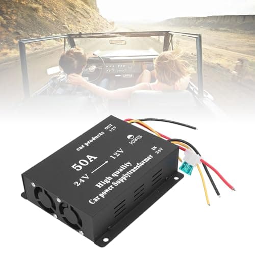 UPALDHOU 24V to 12V DC Voltage Converter, Metal Power Voltage Regulator Reducer 600W with Dual Fans, Full Bridge Design, Multi Protection for Cars Trucks RVs SUVs Buses (50A) — view 5