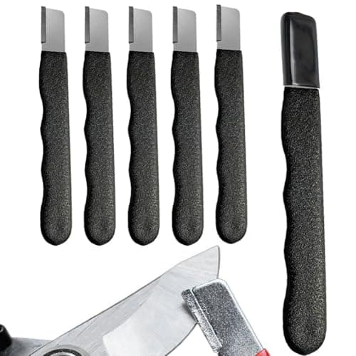 Quystetes Portable Quick Sharpener for Garden Tools, Multipurpose Blade Sharpener for Lawnmower, Knife, (10-Pack, Black) — view 3