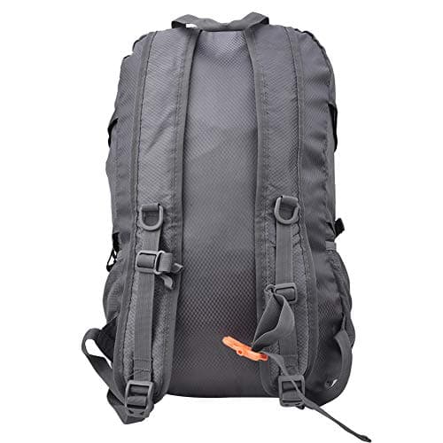 ETYUDPABV ECE - 816 Solar Powered Hiking Backpack, Foldable Outdoor Backpack with 6.5W Solar Panel for Camping Travel, Lightweight 20-35L Daypack for Men and Women — view 5