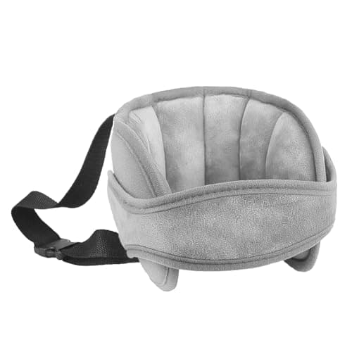 Kids Car Seat Travel Head Support Adjustable Head Strap Toddler Headrest Support Band Car Safety Sleeping Head Rest Pillow Child Car Seat Straps Cover Soft Neck Relief Pillow for Travel Journey Plane — view 2