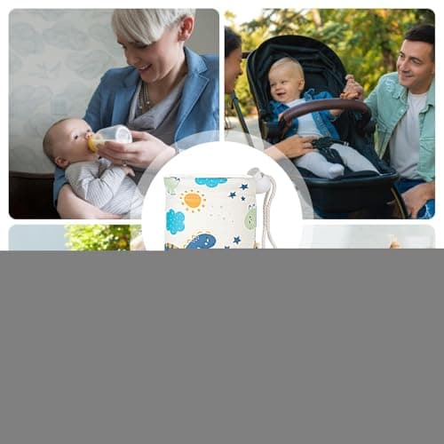 Nursery Bottle Sleeve Cover Milk Bottle Warmer Cover in PU Leather — view 4