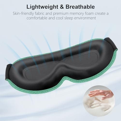 Gritin 100% Blackout Sleep Masks for Women & Men - Zero Eye Pressure Mask — view 6