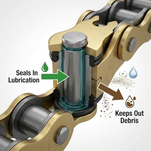 520HV Gold O Connector Link for DID - Ring Motorcycle Chain Master Link Connector Kit – 1 Set – High-Strength Steel Split Clip Chain Lock Joint – Motorcycle Engine Chain Repair and Maintenance — view 6