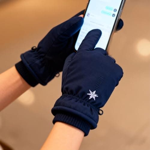 Andiwa Mittens for Women, Gloves for Men, Winter Ski Gloves, Cotton Gloves, Fleece, Waterproof, Thermal Winter Gloves, Touch Screen Gloves — view 4
