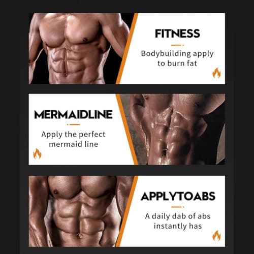 Abs Muscle Stimulator, Belly Firming Massage, Professional Abs Toning Cream 60g for Busy Professionals Workout Beginners Men Dads Husbands Boyfriends Daily Routine Home Office Travel Hardware Gear — view 5
