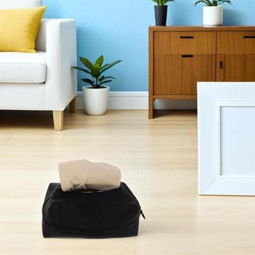OFFSCH 2pcs Car Tissue Box Holder for Seat and Backseat Grey Tissue Case Organizer for Road Trips and Family Cars Interior — view 6