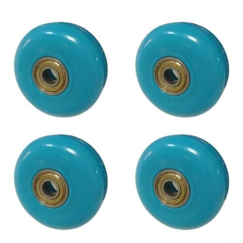 Luggage Wheels 56mm PU Replacement Set 4pcs Quiet(White) — view 4